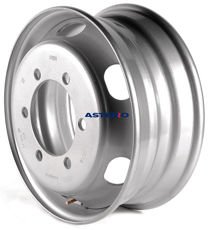 Asterro 1711D 6.75x17/6x205 D161 ET122 Silver