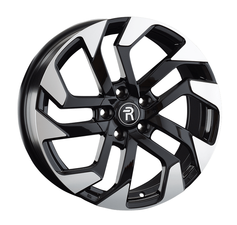 Replay LX119 7.5x18/5x114.3 D60.1 ET35 Чёрный полностью полированный