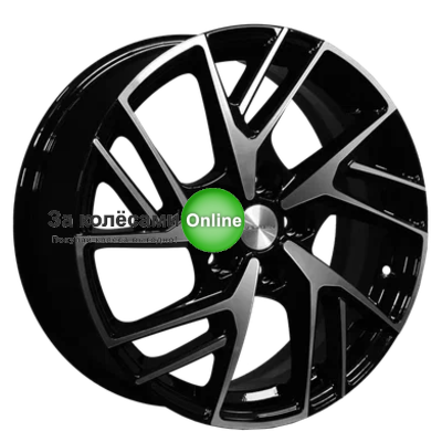 Khomen Wheels KHW1722 (Coolray) 6,5x17/5x114,3 ET45 D54,1 Black-FP