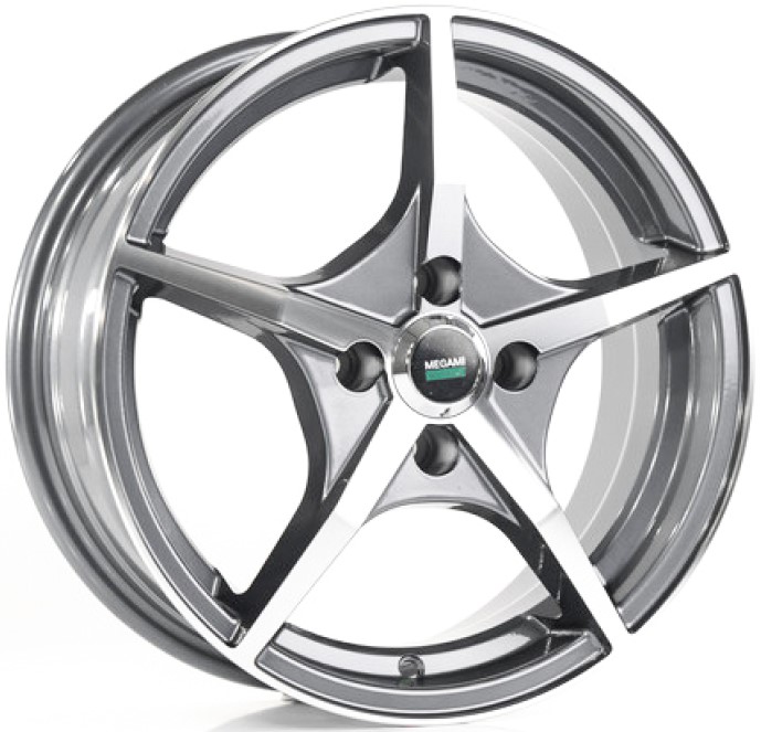 Megami MGM-19 6x15/4x100 D60.1 ET50 Насыщенный темно-серый полностью полированный