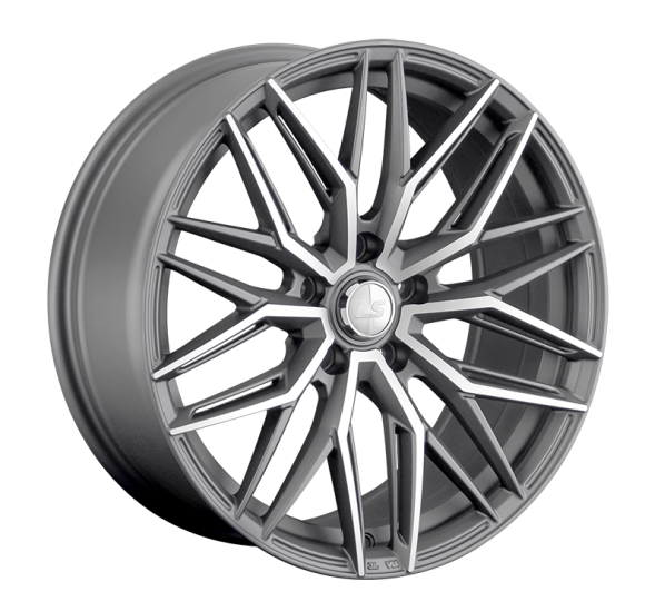 LS 1331 8.5x18/5x114.3 D67.1 ET35 Темно-серый матовый .частично полированный