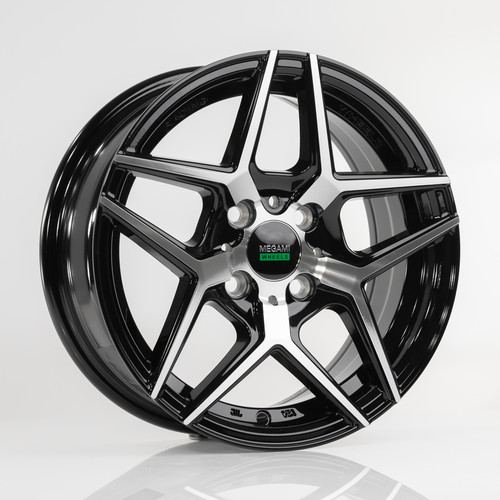 Megami MGM-31 6x14/4x98 D58.6 ET35 Чёрный полностью полированный