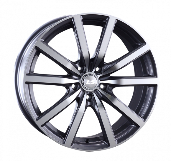 LS841 8x18/5x114.3 D73.1 ET35 Насыщенный темно-серый полностью полированный