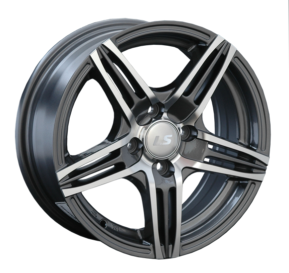 LS189 6.5x15/5x105 D56.6 ET39 Насыщенный темно-серый полностью полированный