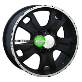 LS 214 7x16/5x139,7 ET5 D108,1 BKF (Колпак+лого)