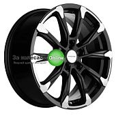 Khomen Wheels KHW1808 (Geely Coolray) 7,5x18/5x114,3 ET50 D54,1 Black-FP