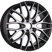 RST R137 7x17/5x114.3 D66.5 ET37 Глянцевый черный с полированной лицевой частью