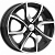 Скад Тулон 6x15/4x114.3 D67.1 ET45 Чёрный глянцевый с полированной лицевой частью
