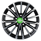 Khomen Wheels KHW1611 (Actyon) 6,5x16/5x112 ET39,5 D66,6 Black-FP