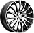Скад Валенсия 7x18/5x114.3 D67.1 ET50 Чёрный глянцевый с полированной лицевой частью