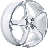 Скад Аллигатор 6x15/5x114.3 D67.1 ET38 Белый с полированной лицевой частью