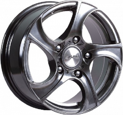 Колесный диск Скад Вихрь 7x16/5x139.7 D98.5 ET40 Черно-серый цвет с перламутровыми оттенками купить в Самаре фото №1