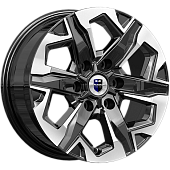 K&K Тейт 7.5x17/6x139.7 D100.1 ET36 Алмаз Черн