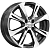 Скад KL-325 6x16/4x100 D60.1 ET50 Чёрный глянцевый с полированной лицевой частью