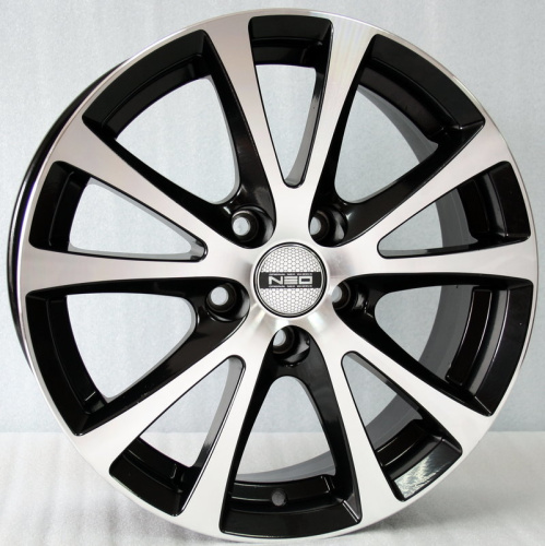 Колесный диск Neo 509 6x15/4x100 D60.1 ET49 Черный глянцевый купить в Самаре фото №1