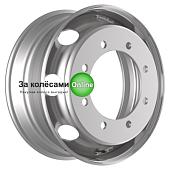 Kronprinz/Accuride 8/275/221/136 6,75x19,5/8x275 ET136 D221 M20 Silver (RZB35654OE) (10,5 мм) КАМАЗ-4308, иномарки 2 500 кг внутр.