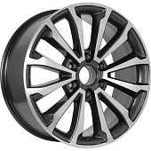 СКАД Premium Series КР006 (20_Land Cruiser Prado) 8.5x20/6x139.7 D106.1 ET25 Серый глянцевый с полированной лицевой частью