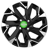 Khomen Wheels KHW1508 (Cobalt) 6x15/4x100 ET39 D56,6 Black-FP