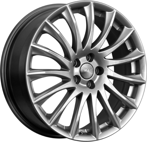 Колесный диск Скад Валенсия 7x18/5x114.3 D67.1 ET50 Черно-серый цвет с перламутровыми оттенками купить в Самаре фото №1