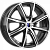 K&K Арнар 6x15/4x100 D67.1 ET40 Черный глянцевый с полированными элементами лицевой поверхности