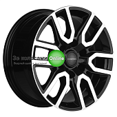Khomen Wheels KHW1723 (LC Prado/Lexus GX) 8x17/6x139,7 ET25 D106,1 Black-FP