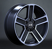LS 1296 8x17/6x139.7 D100.1 ET38 Чёрный полностью полированный