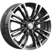 Скад Ламар 6.5x16/4x98 D58.5 ET35 Чёрный глянцевый с полированной лицевой частью