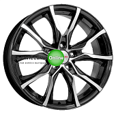 K&K Твист (КС697М) 7,5x17/5x120 ET43 D72,6 Алмаз черный