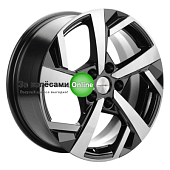 Khomen Wheels KHW1712 (Jac/Москвич 3) 7x17/5x108 ET40 D54,1 Black-FP