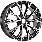 RST R207 6.5x17/5x114.3 D54.1 ET45 Глянцевый черный с полированной лицевой частью
