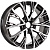 RST R207 6.5x17/5x114.3 D54.1 ET45 Глянцевый черный с полированной лицевой частью