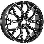 RST R059 7x19/5x108 D60.1 ET33 Глянцевый черный с полированной лицевой частью