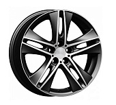 Скад Эссен 7x17/5x114.3 D60.1 ET39 Чёрный глянцевый с полированной лицевой частью