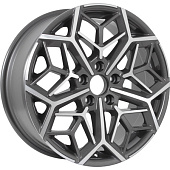 KDW KD1710 7x17/5x114.3 D66.1 ET50 Темно-серый с полированной лицевой частью