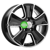 Khomen Wheels KHW1601 (Changan CS35) 6,5x16/5x110 ET46 D63,3 Black-FP