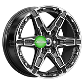 K&K Дистрикт (КС1159) 8x18/6x139,7 ET35 D67,1 Алмаз черный