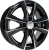 Колесный диск Скад Мальта 5.5x14/4x100 D67.1 ET45 Чёрный глянцевый с полированной лицевой частью купить в Самаре фото №1