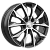 Скад Нагоя 6x16/4x100 D60.1 ET41 Чёрный глянцевый с полированной лицевой частью