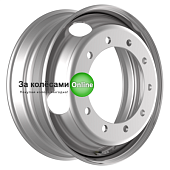 Kronprinz/Accuride 10/335/281/152,2 7,5x22,5/10x335 ET152,2 D281 M22 Silver (RZB15107OE) (12,8 мм) КАМАЗ-65115, Автобусы ЛАЗ, ЛИАЗ 3 250 кг внеш.