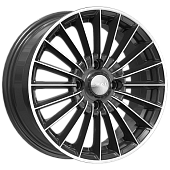 Скад Веритас 6x15/4x114.3 D67.1 ET45 Чёрный глянцевый с полированной лицевой частью