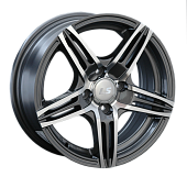 LS189 6.5x15/5x105 D56.6 ET39 Насыщенный темно-серый полностью полированный