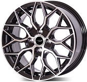 Lizardo XH1024 7.5x17/5x114.3 D67.1 ET38 Черный глянец с полировкой