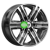 K&K R8 (КС1174) 7,5x17/6x139,7 ET42 D100,1 Алмаз черный