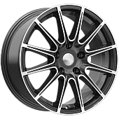 Скад Le Mans 7x16/4x108 D65.1 ET32 Чёрный глянцевый с полированной лицевой частью