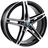 Venti 1518 6x15/4x100 D60.1 ET40 Глянцевый черный с полированной лицевой частью