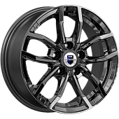 K&K Фрост 6.5x15/5x100 D67.1 ET45 Насыщенный темно-серый полностью полированный