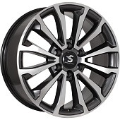 СКАД Premium Series КР006 (20_TANK 500) 8.5x20/6x139.7 D100.1 ET33 Глянцевый темно-серый полностью полированный