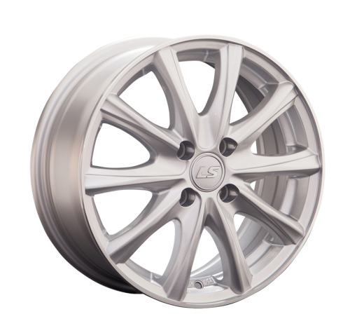 Колесный диск LS 741 6x15/4x100 D73.1 ET48 Глянцевый серебристый купить в Самаре фото №1