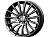 Скад Валенсия 7x18/5x112 D66.6 ET43 Чёрный глянцевый с полированной лицевой частью