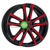 Mak Milano 7x17/5x114,3 ET40 D76 Black Red Face
